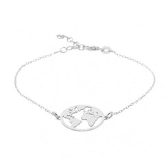 World Map Bracelets For Women Travel Jewellery Rose Gold Chain Friendship Sister Gifts Globe Bracelet Femme BFF